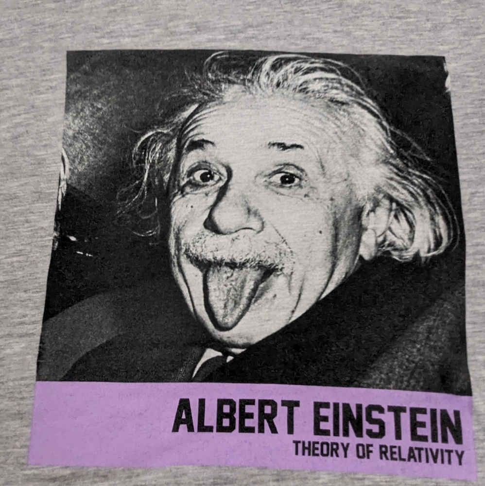 Albert Einstein In A Candid Moment Theory of Relativity Medium Unisex